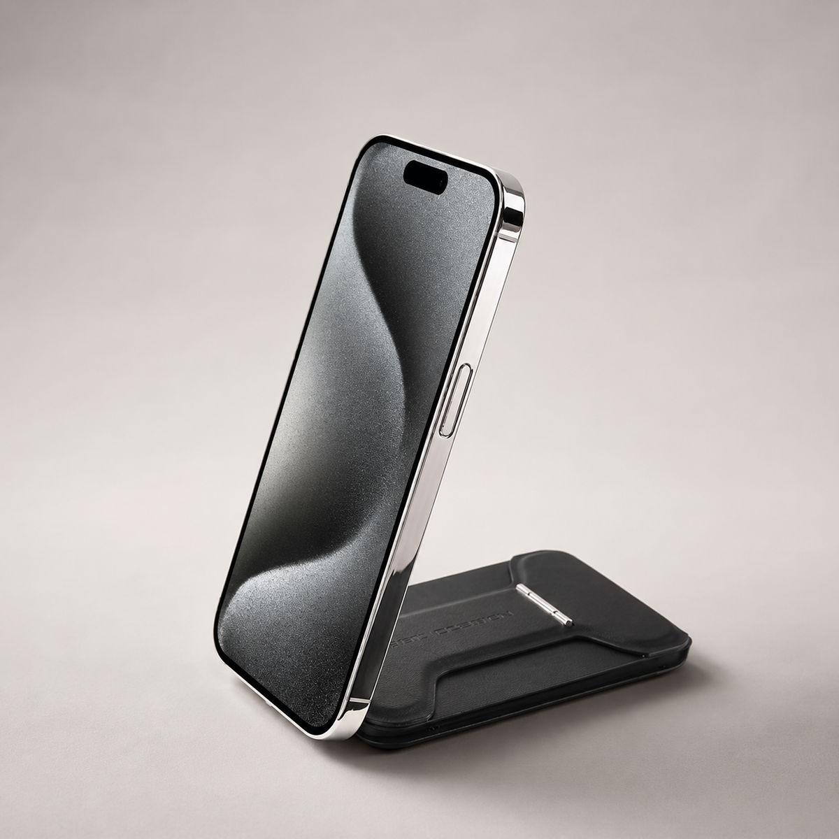 FoldCard negro de pie